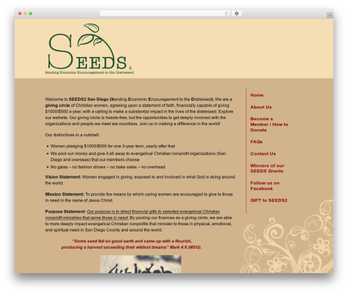 WordPress theme Seeds Theme - seedssandiego.org