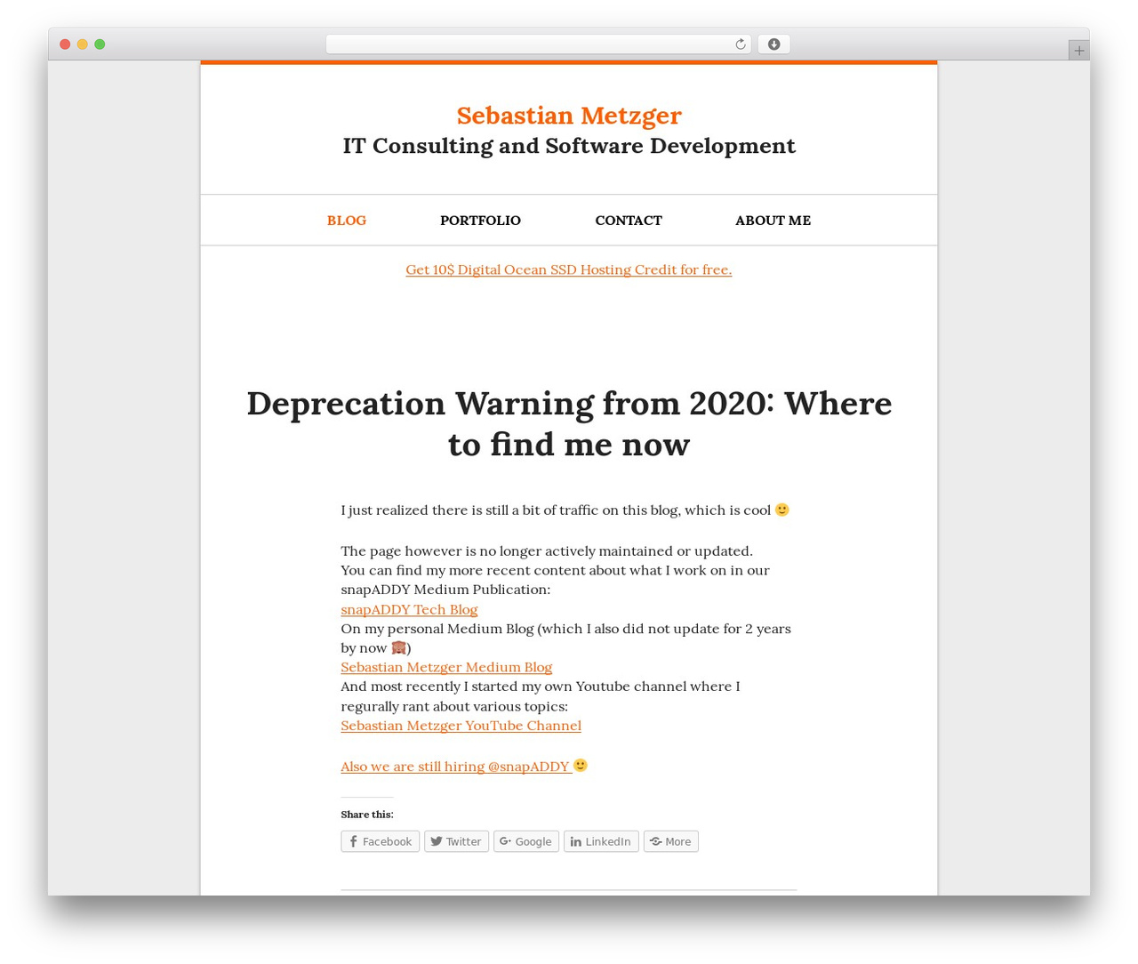 WordPress theme Bosco - sebastianmetzger.com
