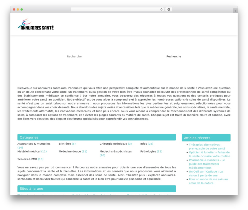 WordPress theme generic-site - annuaires-sante.com
