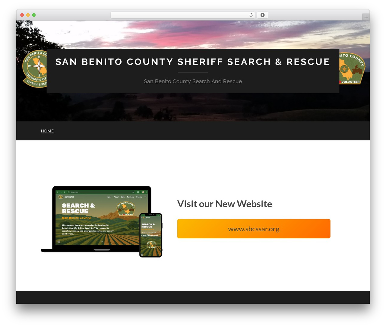 WordPress theme Hemingway - sbcssar.com