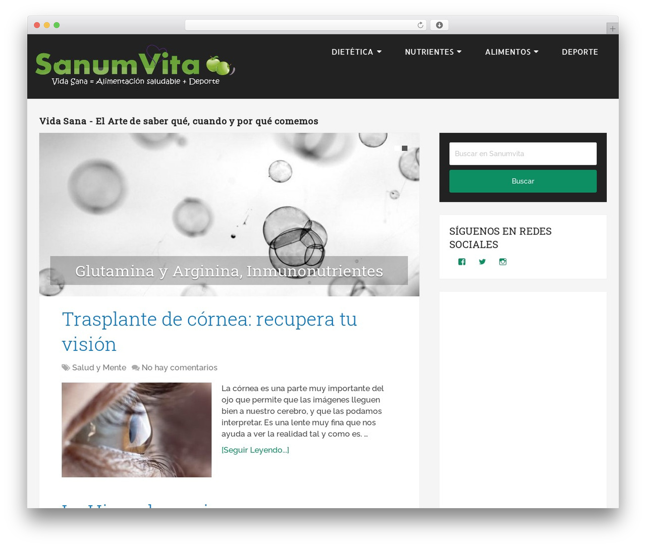 WordPress theme Schema - sanumvita.com