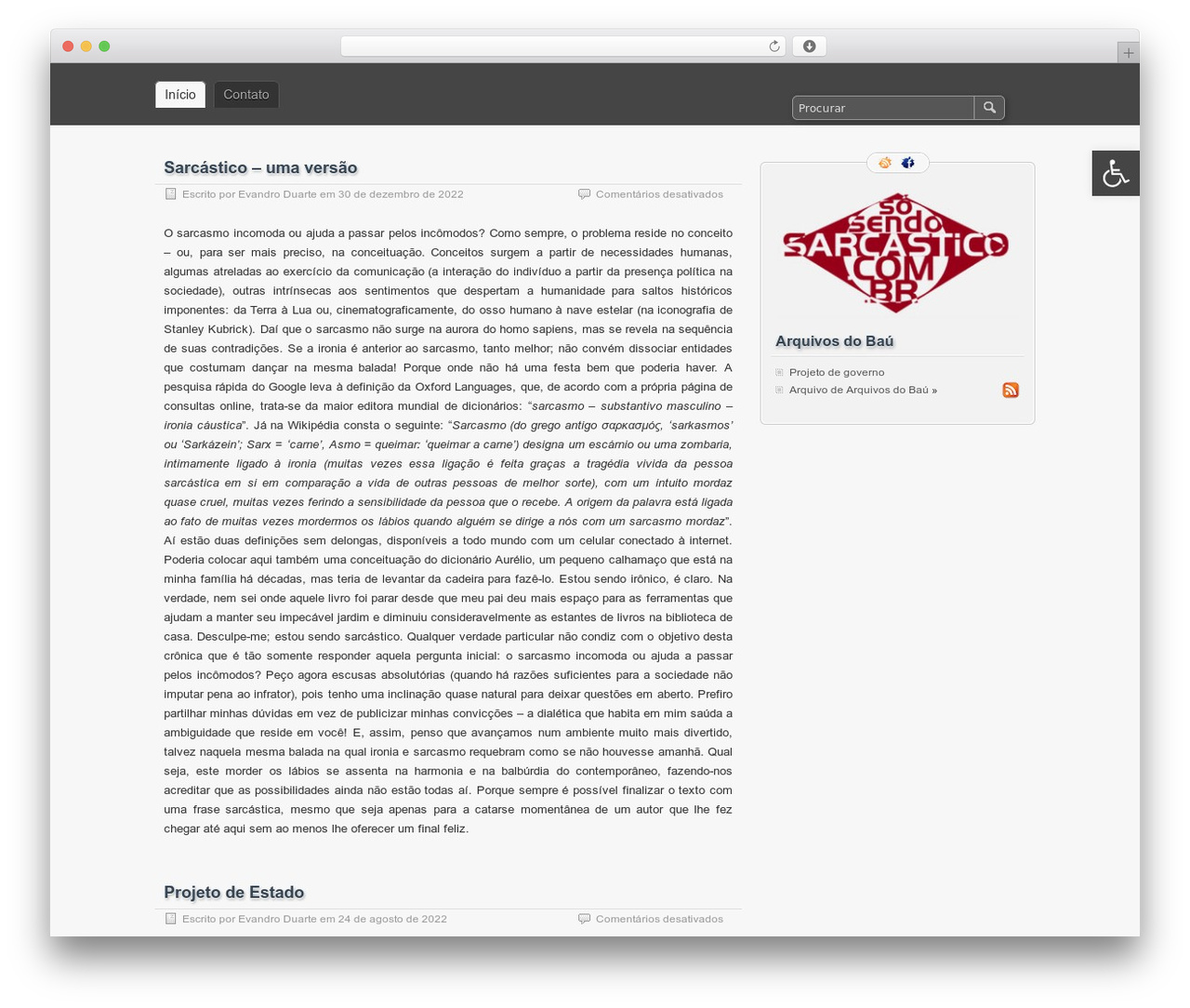 WordPress theme zBench - sarcastico.com.br WordPress theme zBench - sarcastico.com.br