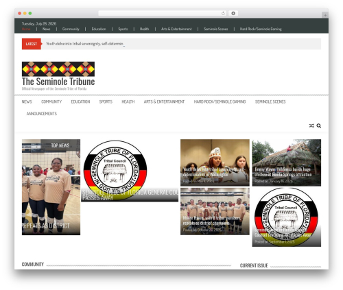 AccessPress Mag WP theme - seminoletribune.org