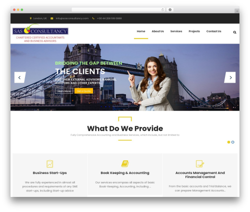 Amwal theme WordPress - sasconsultancy.com