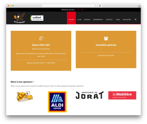 BigSlam best WordPress theme - veveyse-basket.ch