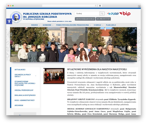 Bootstrap + Wordpress WordPress theme - pspkowala.pl