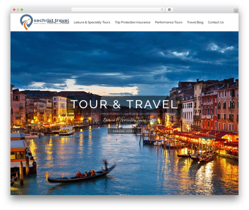 Borderland best WordPress theme - sechristtravel.com