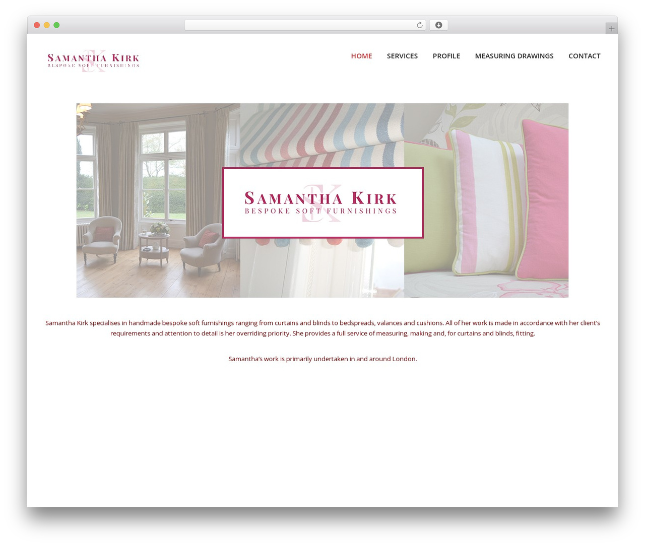 Canvas theme WordPress - samantha-kirk.com