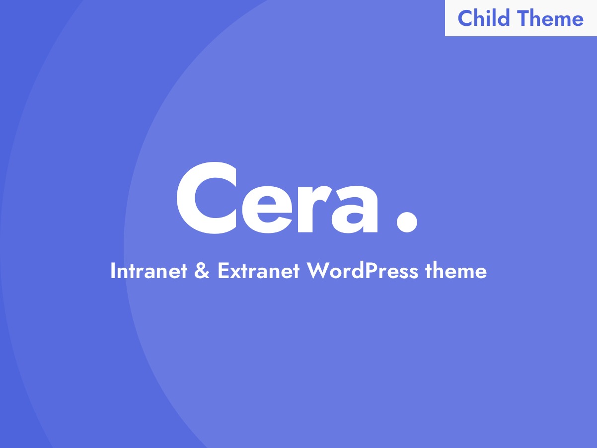 Cera Child WordPress shop theme by Themosaurus