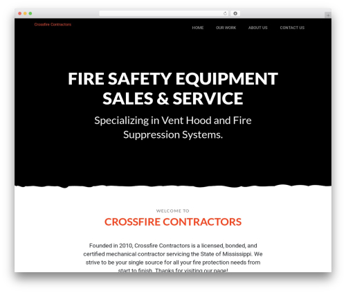 Crossfire Theme WordPress theme - crossfirecontractors.net
