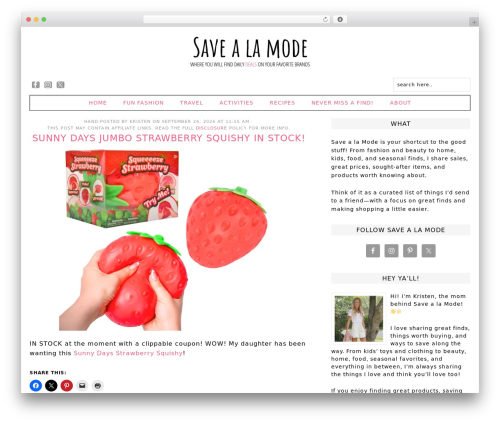 Fun WordPress Theme WordPress theme - savealamode.com