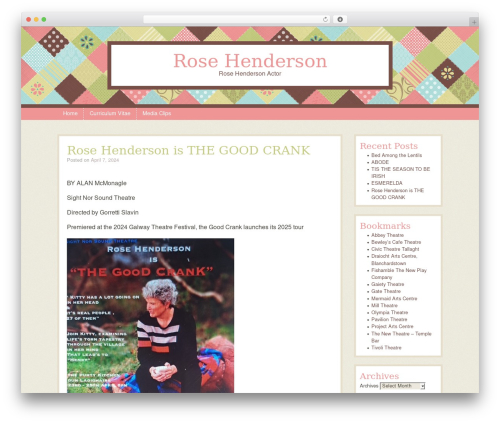 Patchwork WordPress theme - rosehenderson.com