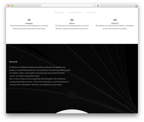 Pine WordPress theme - qpulselocum.com