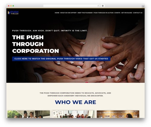 Push WordPress theme - pushthroughcorporation.org