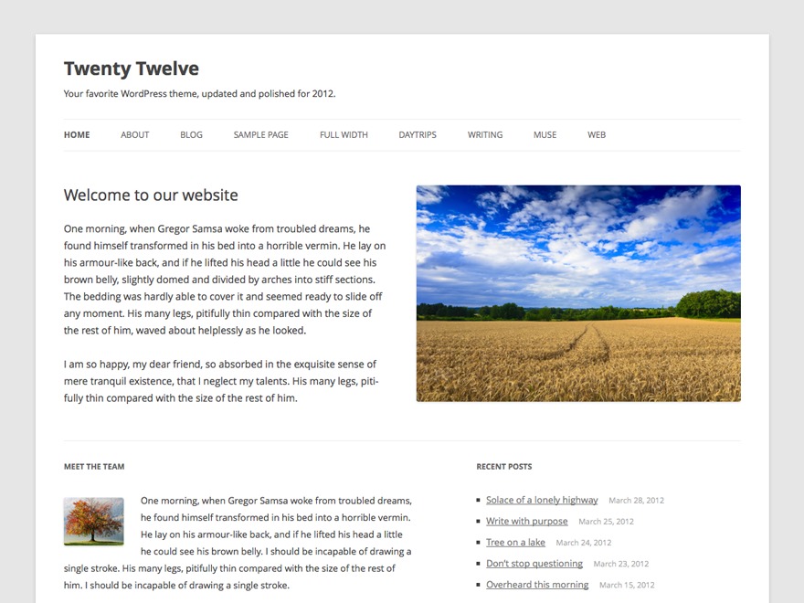 Schlep WordPress page theme by Schlep