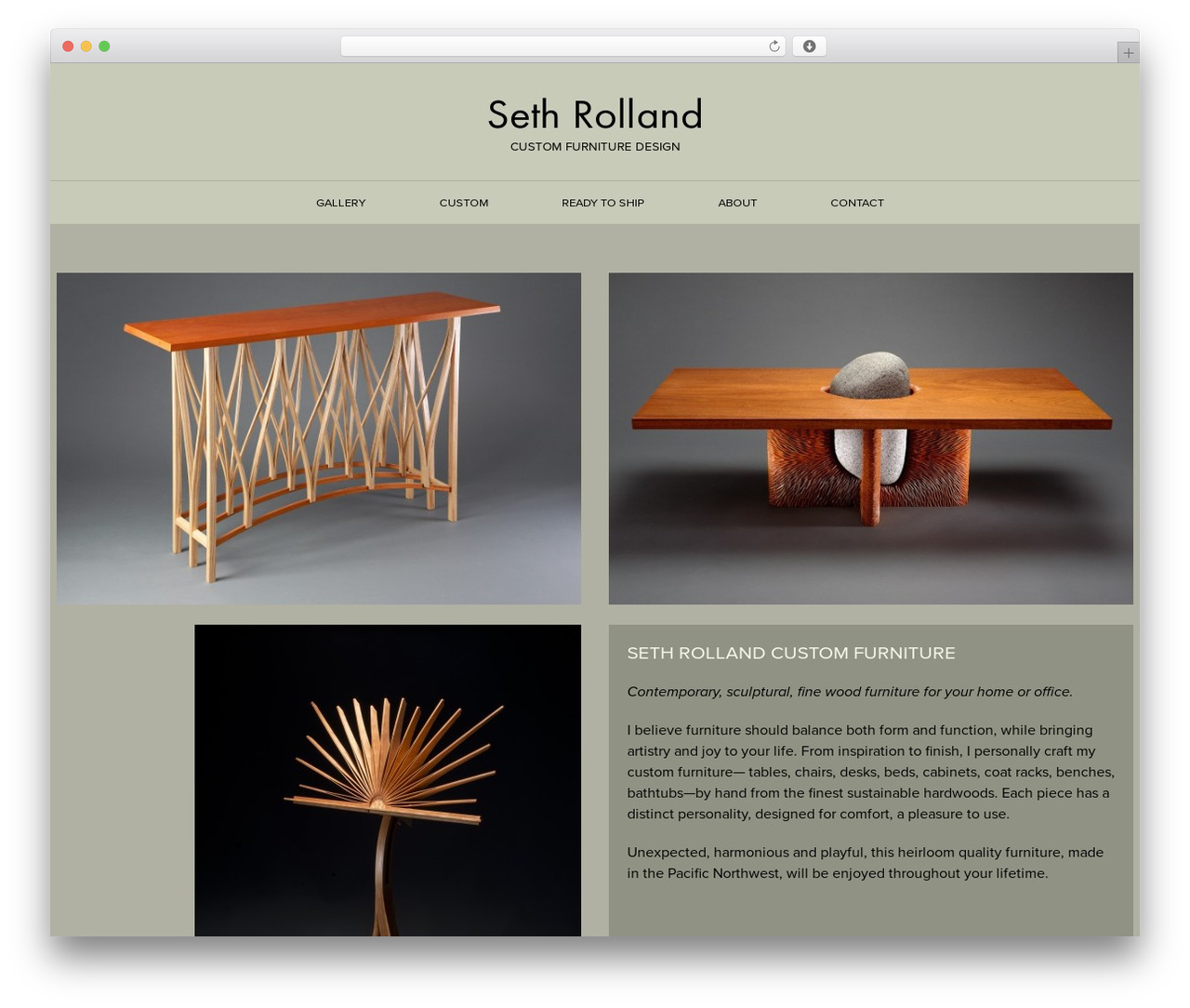 Seth Rolland WordPress theme - sethrolland.com