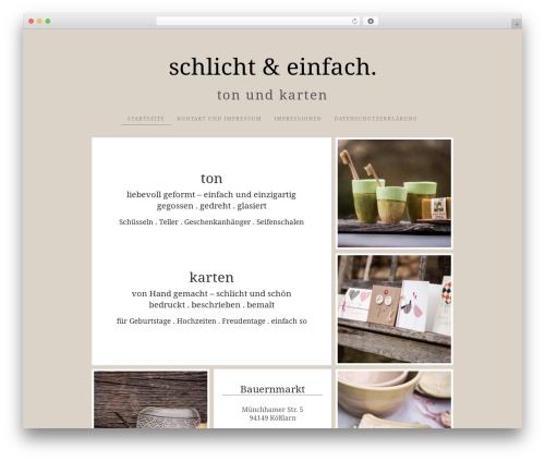 Theme WordPress bleecker - schlicht-und-einfach.info