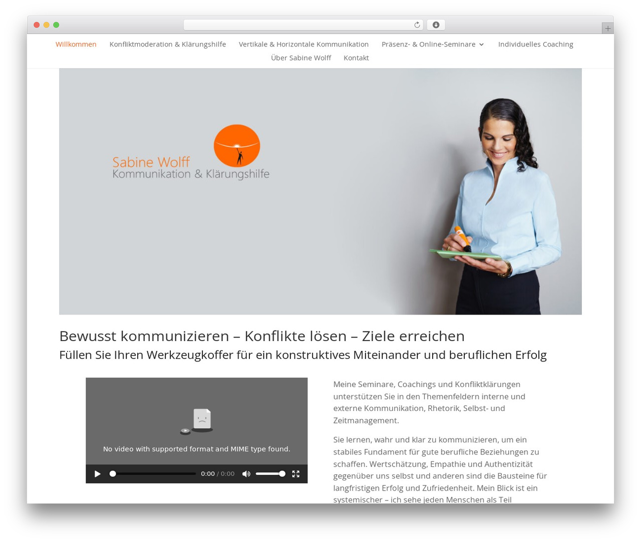 Theme WordPress Divi - seminaresabinewolff.de