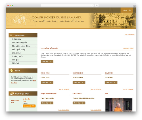 Theme WordPress Samanta - samanta.vn