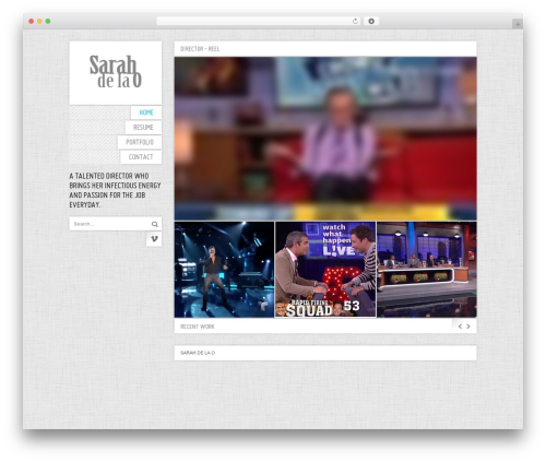 Theme WordPress ShowyCase - sarahdelao.com