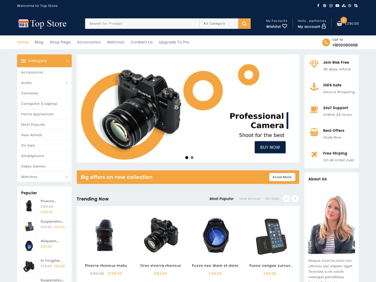 Top Store best WooCommerce theme
