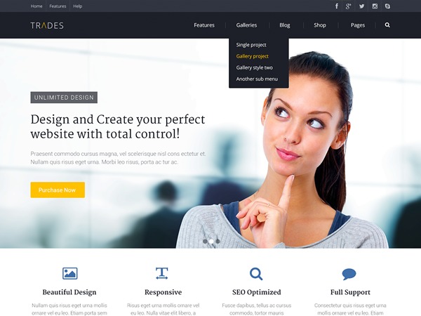 Trades WordPress theme Trades WordPress theme