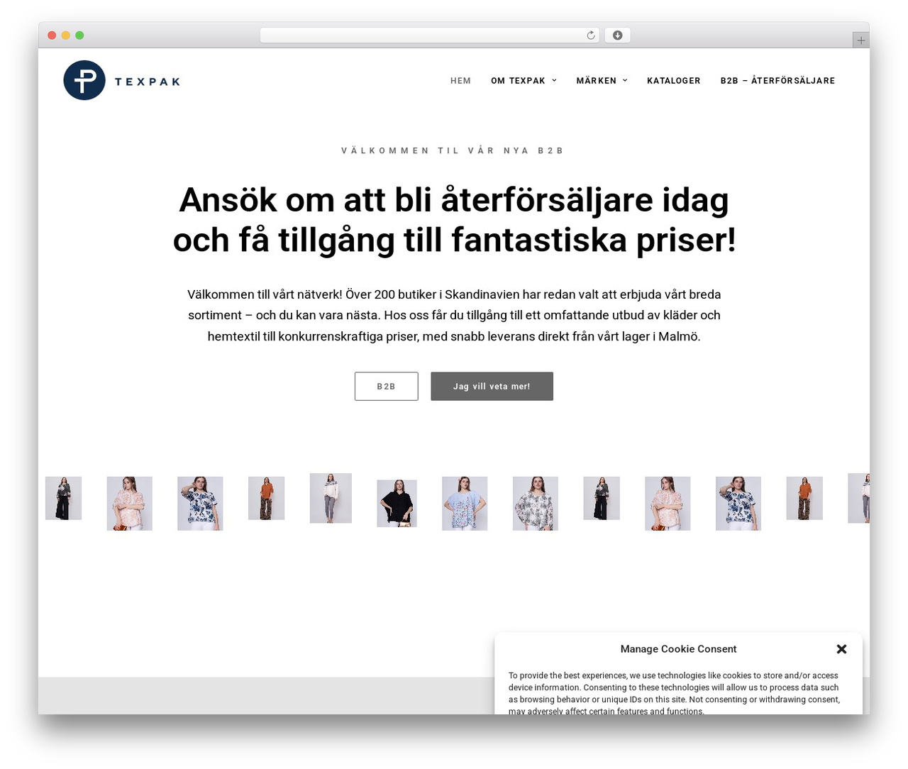Uncode theme WordPress - texpak.se