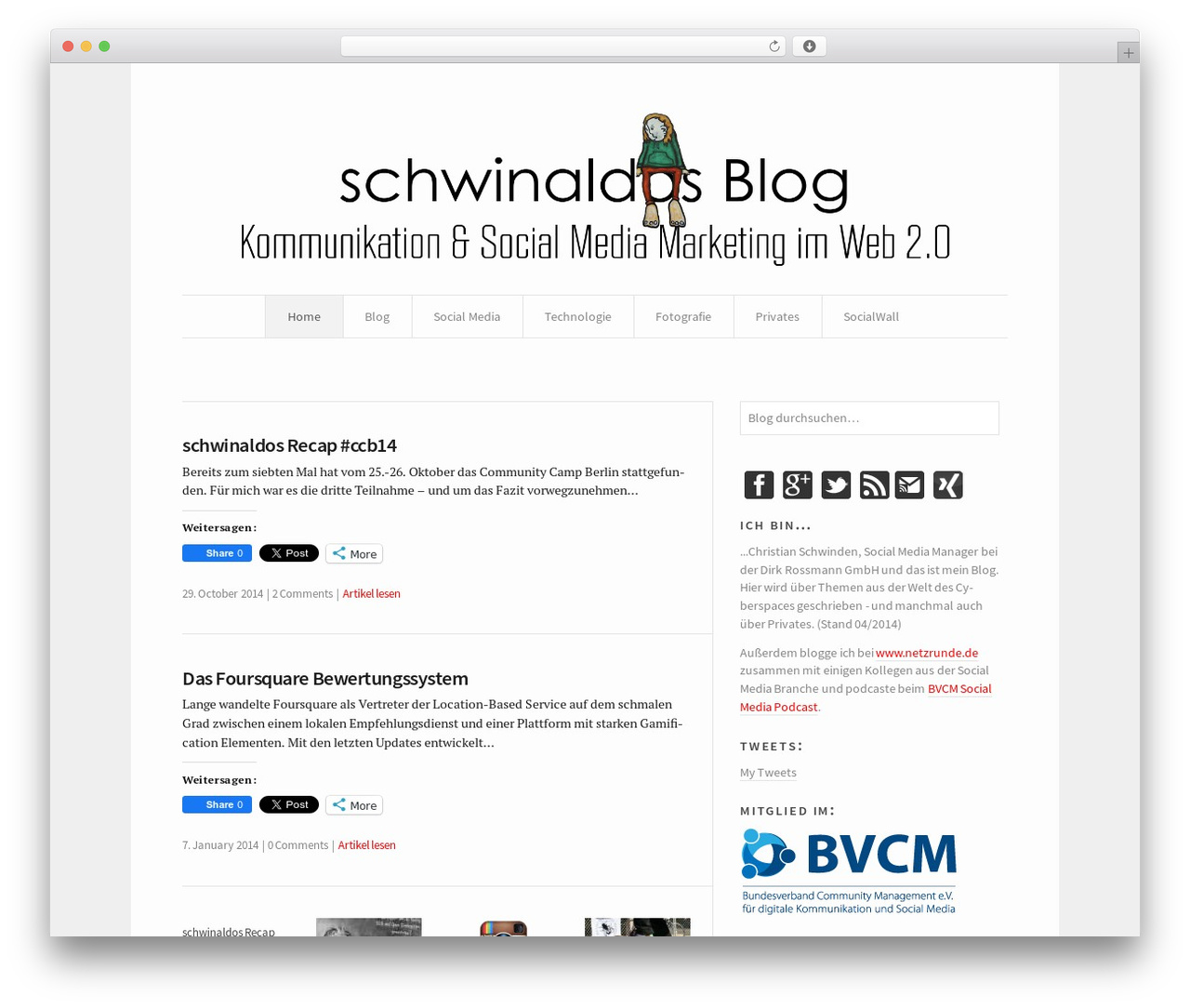 Watson WordPress theme - schwinaldo.de