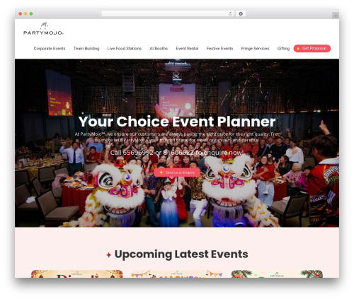 Mmenu 1 WordPress plugin - partymojo.com.sg