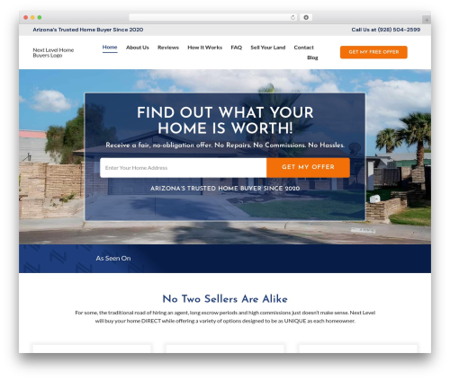 WordPress theme Avada - nextlevelhomebuyersaz.com