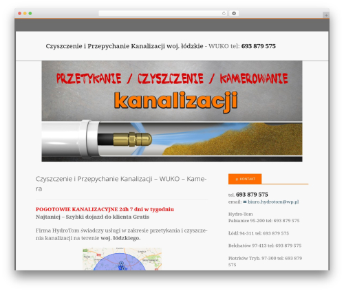 WordPress theme Kepler - przetykaniekanalizacji.com.pl