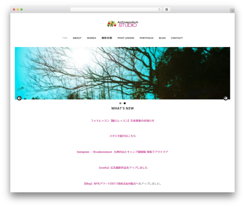 WordPress theme Pure - Multipurpose Responsive WordPress Theme - studio.archiveproducts.jp WordPress theme Pure - Multipurpose Responsive WordPress Theme - studio.archiveproducts.jp