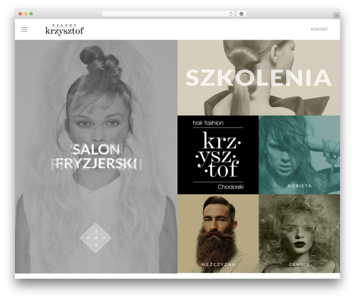 WordPress website theme Adot - salonykrzysztof.pl