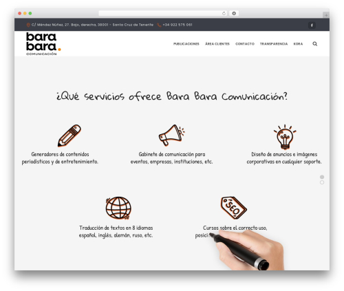 WordPress website theme EasyWeb - barabaracomunicacion.com