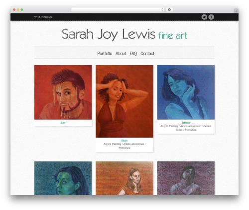 WordPress website theme Hipster - sarahjoylewis.com