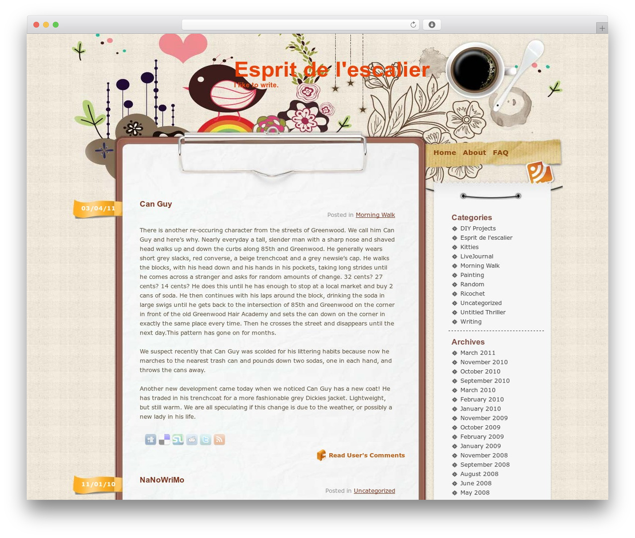WordPress website theme Vector Flower - sarahmadson.com