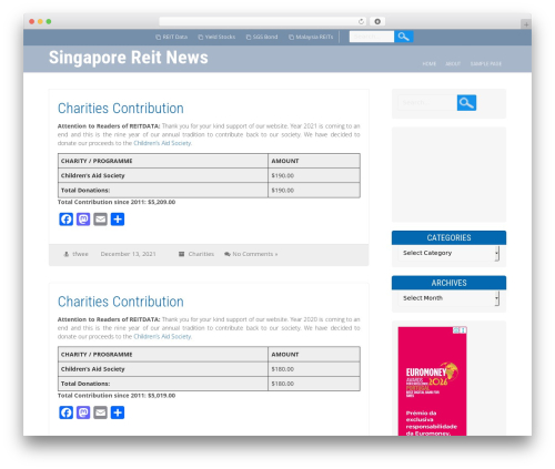 WP theme SnowFall - sreit.reitdata.com