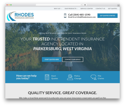 Advisor Pro WordPress theme - rhodesinsure.com