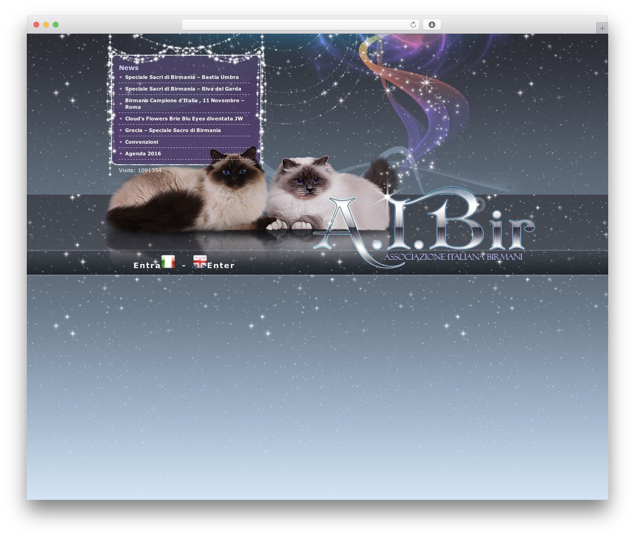 Aibir WordPress theme design - sacrodibirmaniaclub.eu