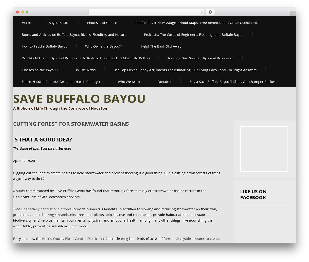 Apprise WordPress theme - savebuffalobayou.org Apprise WordPress theme - savebuffalobayou.org