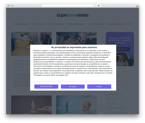 Avada WordPress theme - superrhheroes.sesametime.com