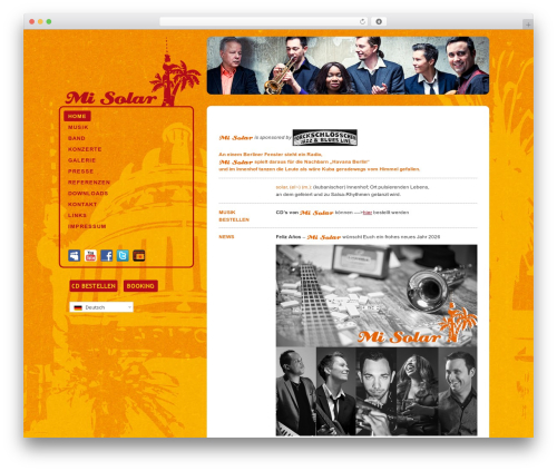 Brunelleschi WordPress theme - salsa-band.berlin