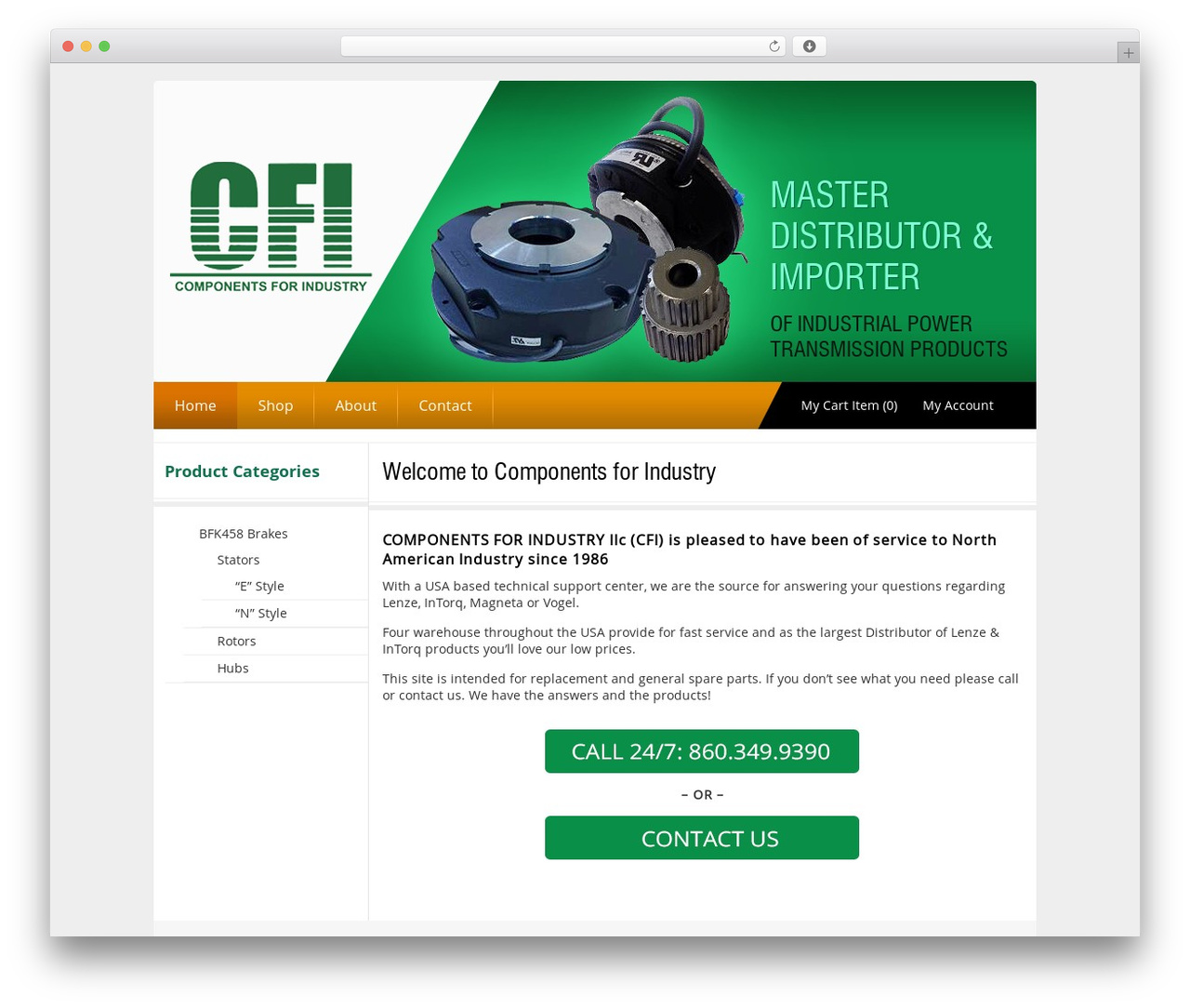 CFI WordPress ecommerce theme - store.cfisales.com
