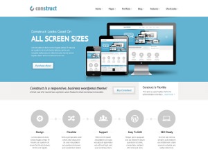 Construct WordPress blog theme by Squidix