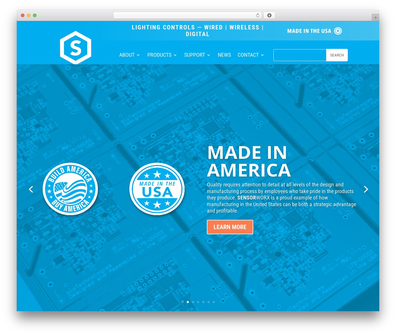 Divi WordPress theme - sensorworx.com
