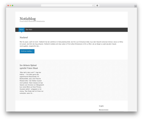 Expound WordPress blog theme - sascha-hammes.net