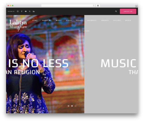 Flicker top WordPress theme - lalityamunshaw.com