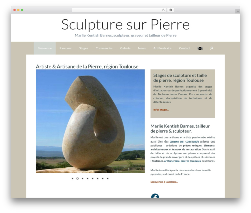 Freelancer premium WordPress theme - sculpturesurpierre.fr