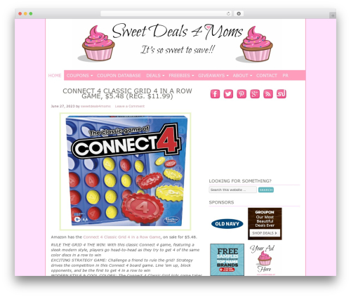 Genesis best WordPress theme - sweetdeals4moms.net