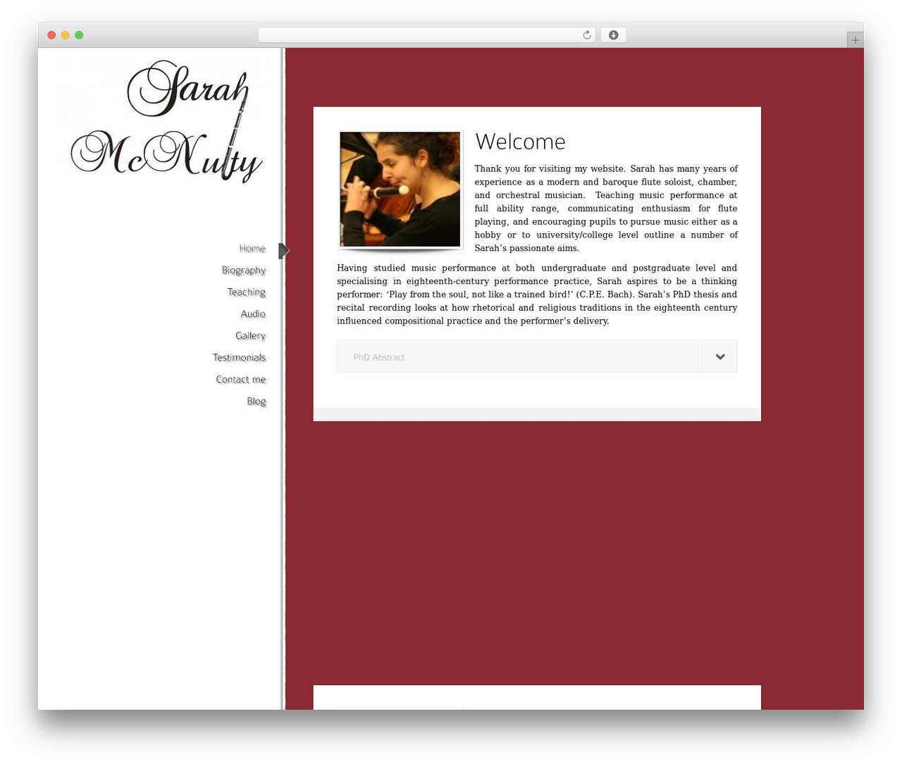Glider theme WordPress - sarahmcnultyflute.com Glider theme WordPress - sarahmcnultyflute.com